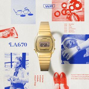 Casio LA670WGA-9D women gold watch