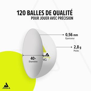JOOLA Training 120 balles ping-pong