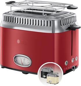 Discount Russell Hobbs Retro Red Toaster