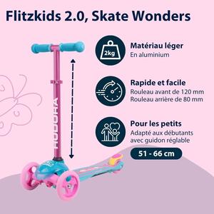 HUDORA Flitzkids 2.0 Trottinette 3 roues