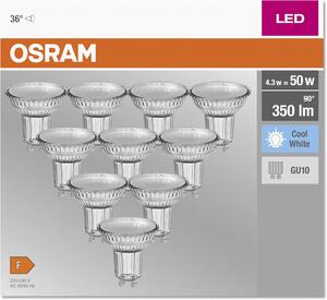 OSRAM GU10 LED 4,3W 4000K Blanc Froid x10