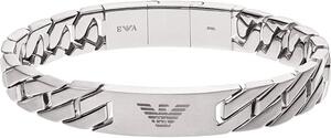 Promotion Emporio Armani bracelet homme acier cuir