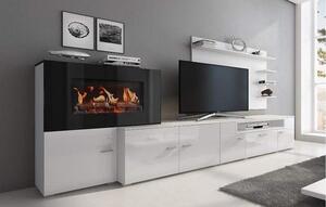 Skraut Home Electric Fireplace Wall Unit