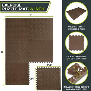 ProsourceFit Puzzle Exercise Mat