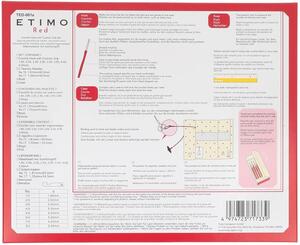 Ensemble de crochets à prise douce Tulip Etimo Red