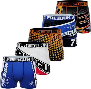 Discount FREEGUN Men's Racing Boxer 5 Pack