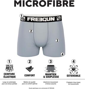 FREEGUN Men's Racing Boxer, 5-Pack