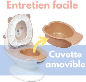 Bambisol Pot Bébé Toilette Ourson