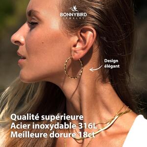 BONNYBIRD BonnyClassic Boucles d’oreilles acier