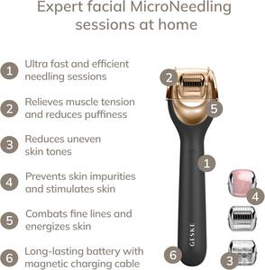 GESKE SmartAppGuided Microneedle Face Roller