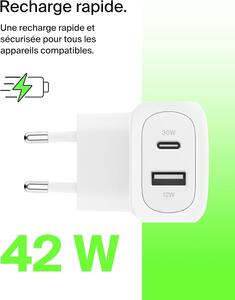 Belkin BoostCharge Chargeur 42W USB-C &amp; USB-A