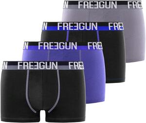 Promotion FREEGUN boxer homme coton lot 4