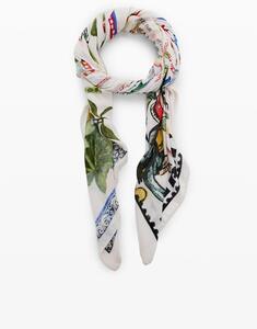 Desigual Paradise Rectangle Foulard – Crudo
