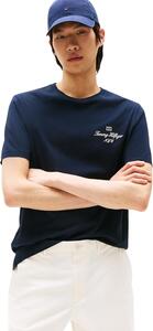 Promotion Tommy Hilfiger Outline Flag Script Tee