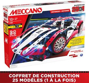 Bandai Meccano Supercar 25-in-1 Motorized Kit