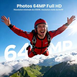 SIIOOE VlogCam 4K 64MP Compact Camera