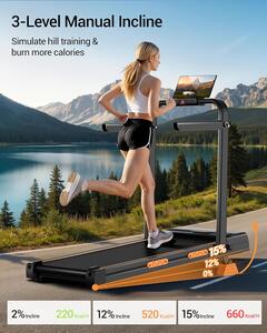 LONTEK Walking Pad 3.0HP incline