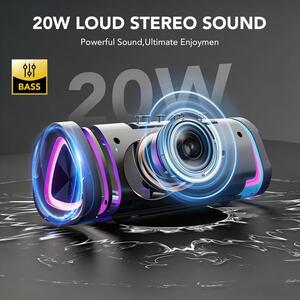 aowoka SmartEQ LED Enceinte Bluetooth IPX7