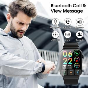 STECEi Montre Connectée 1,85″ Appels IP68